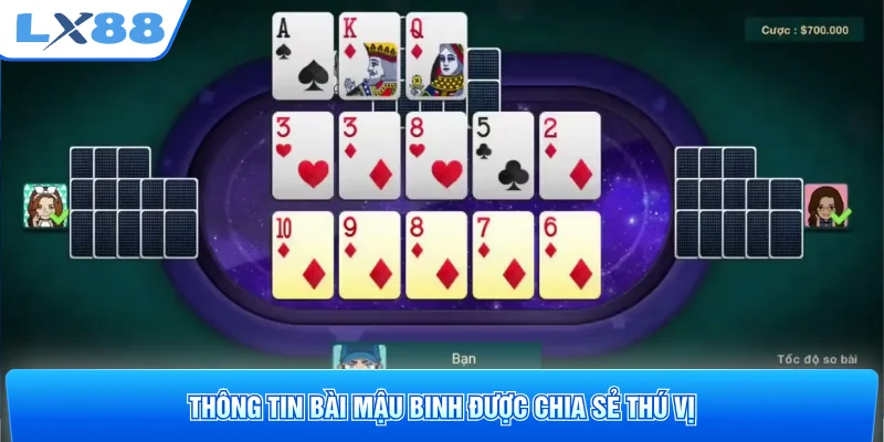 Thông tin bài Mậu Binh được chia sẻ thú vị